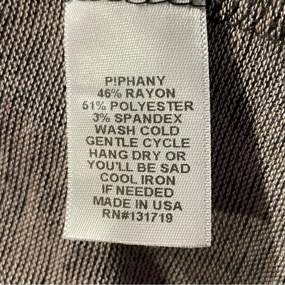 NWT Piphany the park charcoal Wrap Top with hood size 2 - Picture 9 of 9